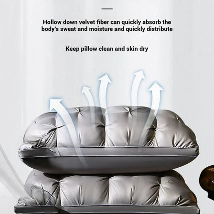 Comfortable Pillows for Sleeping 5-star Hotel Pillow Three-dimensional Soft Bilateral Washed Solid Color Pillow Sleeping Pillows