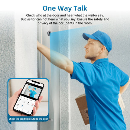 Smart Video Peephole Camera with Wi-fi