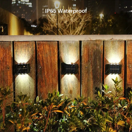 6LED Solar Lights Outdoor Wall Lamp
