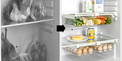 Hanging Refrigerator Box Eggs Fruit Food Vegetable Storage Slide Out Drawer Tray Transparent Fridge Container Kitchen Organizer