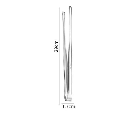 304 Stainless Steel Grill Tongs Food Clip BBQ Steak Clip Bread Tong Cooking Utensils Party Non-Slip Kitchen Gadgets Accessories