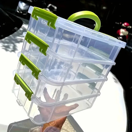 Extra Large 4-Tier Stackable Clear Storage Box