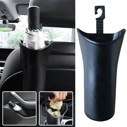 1pc Car Umbrella Storage Bucket Waterproof Car Storage Holder Car Gadget Trunk Organizer Car Interior Accessories
