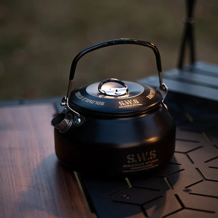 0.8L Stainless Steel Portable Camping Kettle