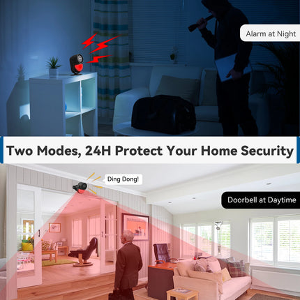 Wireless Motion Detector Alarm with Door Sensor