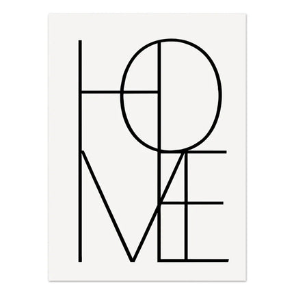 Abstract Boho Geometric Canvas Art Print