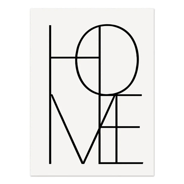 Abstract Boho Geometric Canvas Art Print