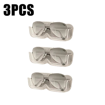 10PCS Eyeglasses Organizer Wall Mounted No-Punch Sunglasses Organizer Premium Sunglasses Display Case Home Storage