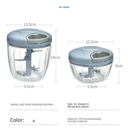 Home Kitchen Manual Ginger Grinder Garlic Mud Splasher Multifunctional Vegetable Cutter Handheld Meat Grinder Modern Minimalist