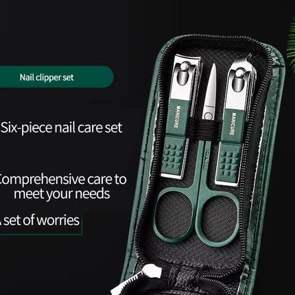 Nail Scissors Set Household High End Mens And Womens Special Nail Clippers Manicure Beauty Tools 6 Piece Portable Household