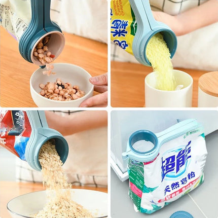 1PC Reuseable Bag Clip Snack Fresh Food Storage Sealing Kitchen Mini Sealer Food Clip with Cap Type Spray Nozzle Moistureproof