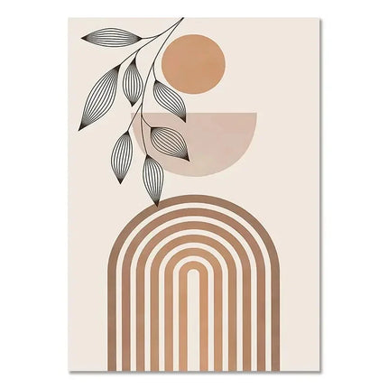 Bohemian Light-colored Canvas Block Prints