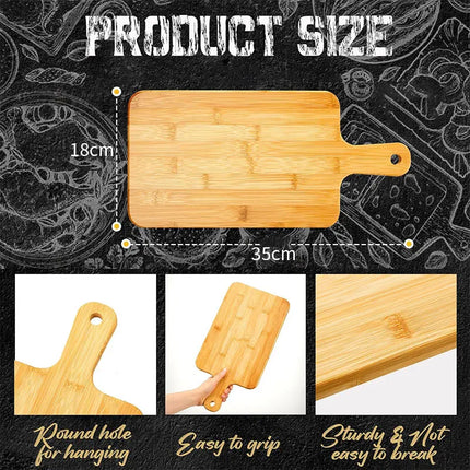Large Bamboo Cutting Board with Handle