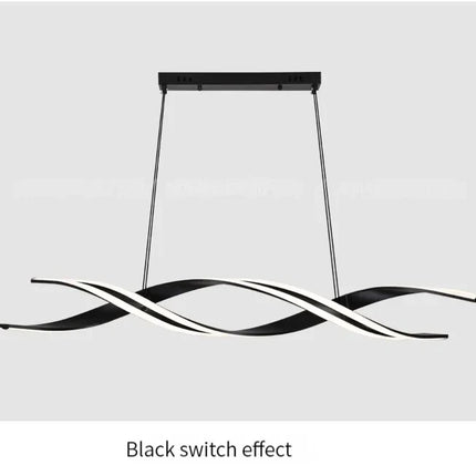 Minimalist LED Chandelier for Dining Room Modern Geometric Kitchen Pendant Light Simple Home Decor Hanging Light Fixture