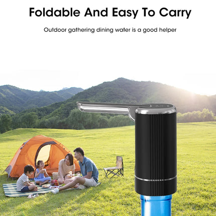 Water Dispensers Foldable Water Bottle Pump Automatic Dispenser Pump Button Control Portable Electric Water Dispenser for Home