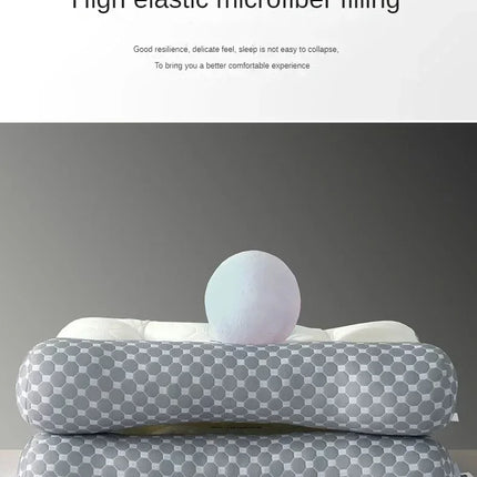 Adult Latex Reverse Traction Pillow Core Cervical Spine Protection Sleep Aid Specially Designed Household No Collapse