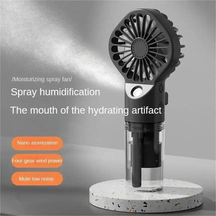 1pc Portable Handheld Spray Fan Water Spray Mist Fan Student Dormitory Mini Fan Summer Supplies Cooling Tools Outdoor Small Fan