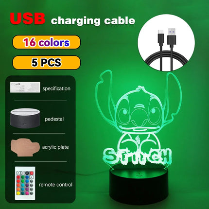 3D Stitch Night Light