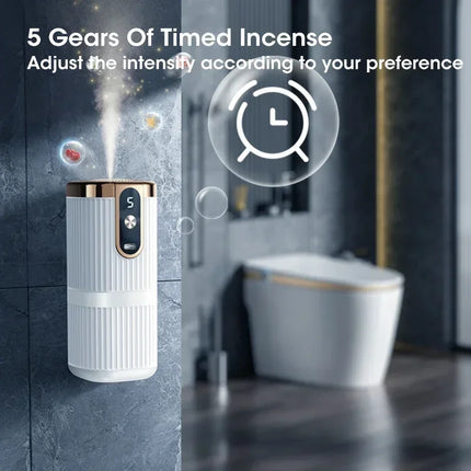 Mini Essential Oil Aroma Diffuser Large Mist Air Humidifier Rechargeable 5-Gear Aromatherapy Machine Air Freshener for Home Car