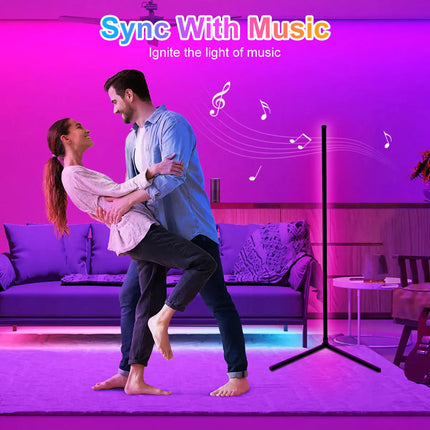 160cm Smart Tuya RGB Corner Floor Lamp