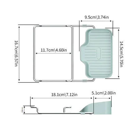 1pc Includes 50 Strainers, Kitchen Sink Strainer Drainage Shelf Multi-Purpose Storage Rack Kitchen Waste Sink Residue Mesh Shelf
