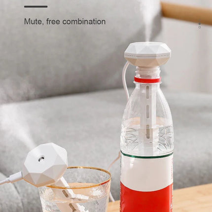 LED Lamp Air Humidifier USB Essential Oil Diffuser Car Purifier Aroma Anion Mist Maker with Romantic Light Portable Humidifier
