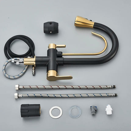 Smart Sensor Pure Water Kitchen Faucet 2 Models Spout Taps Deck Mount Daul Handle Filtered Cold Hot Water Mixer Washing Crane