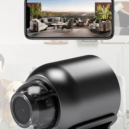 1080P Mini WiFi Camera with HD Night Vision, Home X5 Remote Monitoring for Kids, Pets, and Safety - Ideal Gift