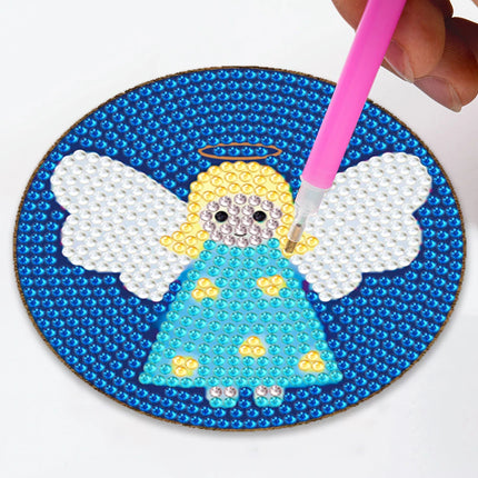 6/9Pcs DIY Diamond Painting Christmas Coaster Ornament Santa Snowman Drink Cup Cushion Diamond Embroidery Kit Xmas Kitchen Decor