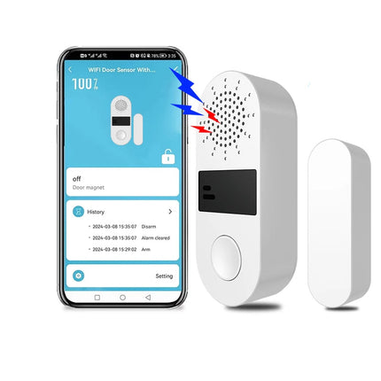 Wi-Fi Door Window Sensor with Alarm