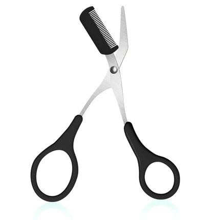 Eyebrow Trimmer, Stainless Steel Eyebrow Scissors With Comb, Eyebrow