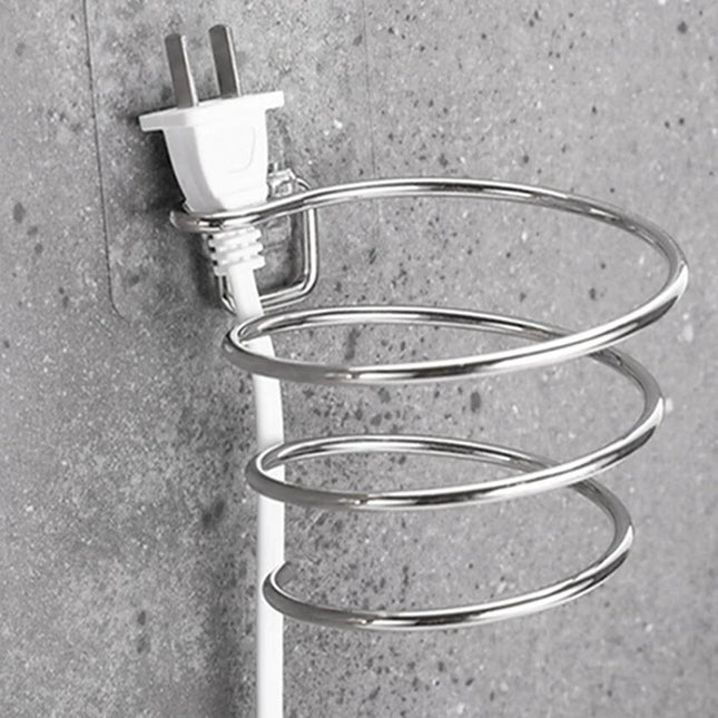Wall Mounted Stainless Hair Dryer Holder Rack