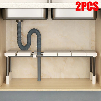 Stainless Steel Expandable Multi-Layer Kitchen Sink Storage Rack