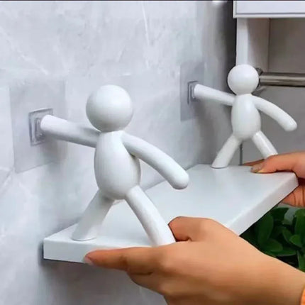 Self-Adhesive Bathroom Shampoo Storage Rack