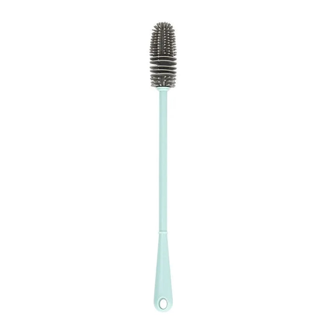 Silicone Milk Bottle Brush Cup Scrubber Glass Cleaner Long Handle Drink Bottle Clean Brush Kitchen Cleaning Tool