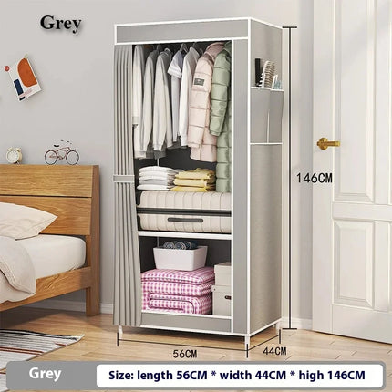 Foldable Fabric Wardrobe Dustproof Storage