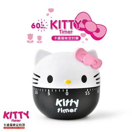 Hello Kitty Kitchen Cooking Reminder Cartoon Kawaii 60 Minute Timer Cooking Baking Helper Kitchen Chronograph Reminder