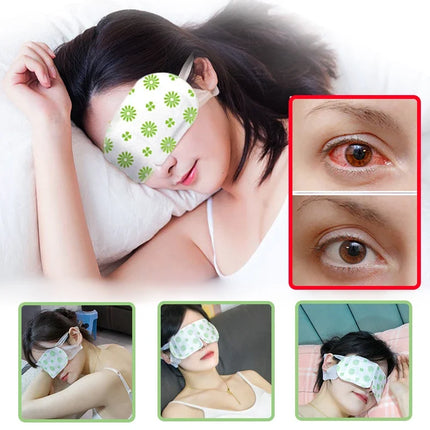 Disposable Herbal Steam Eye Mask With Warm And Hot Compress To Soothe Relax The Eyes, Shading And Eye Protection Portable Travel