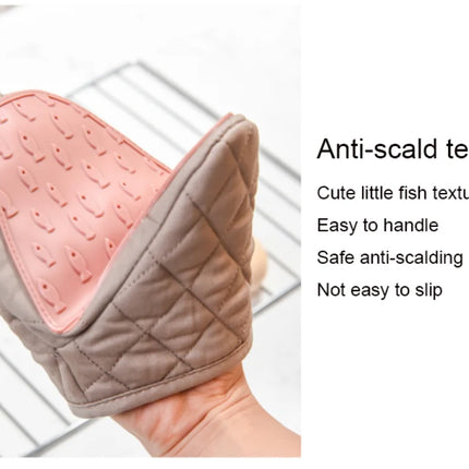Fish-Shaped Silicone Anti-Scald Oven Gloves