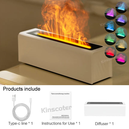 Flame Aroma Diffuser with RGB Light