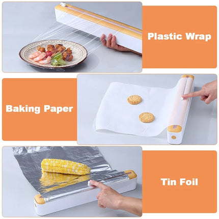 Magnetic Food Film Dispenser with Cutter