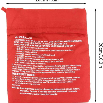 Reusable Microwave Potato Cooker Bag Washable Tortillas Cooker Pockets Corn Cooking Bag Microwave Baking Bag Kitchen Gadgets