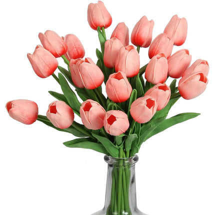 10Pcs Artificial Realistic Touch Tulip Flowers