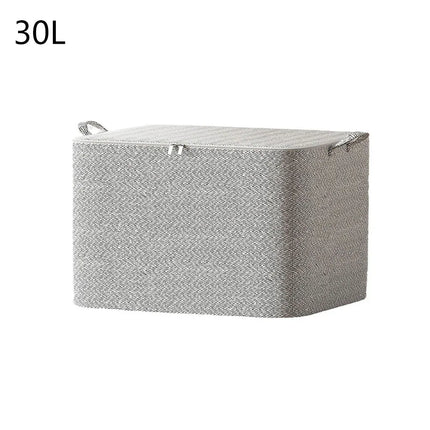 Dustproof Organizers Foldable Toy Organizer Box Stackable House-Moving with Handle Zipper for Blanket Comforter Clothing Bedding