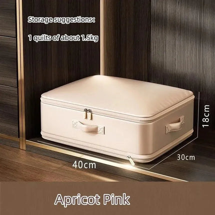 Ultra Space Saving Self Compression Organizer,Comforter Storage Bag,Moving Bag for Comforters,Clothes,Blankets,Bedding,College