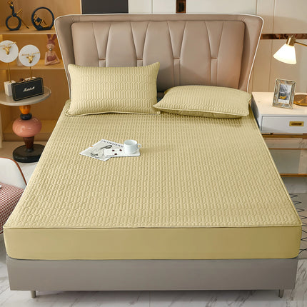 Waterproof Fitted Sheet, Thickened Quilted 100% Waterproof Mattress Cover, Mattress Protector, Bed Cover For Living Room 160x200