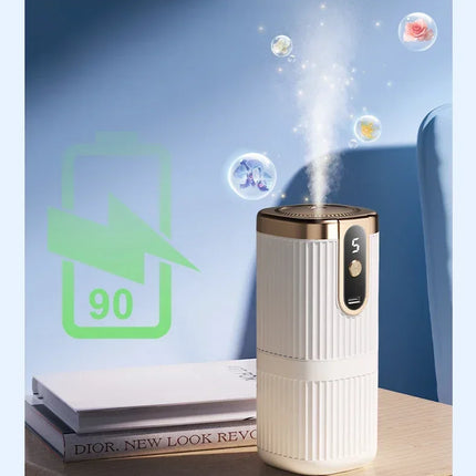 Mini Essential Oil Aroma Diffuser Large Mist Air Humidifier Rechargeable 5-Gear Aromatherapy Machine Air Freshener for Home Car