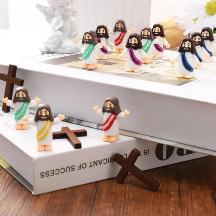 20 Little Jesus Figures Jesus Loves You Mini Jesus Figures Hide and Seek Religious Party Favors Sunday School Easter Egg Stuffer