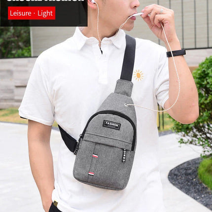 Men's Waterproof Large Capacity Fanny Pack, Adjustable Strap For Outdoor Activities, Travel Running, Hiking, And Cycling