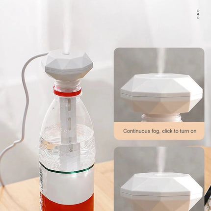 LED Lamp Air Humidifier USB Essential Oil Diffuser Car Purifier Aroma Anion Mist Maker with Romantic Light Portable Humidifier